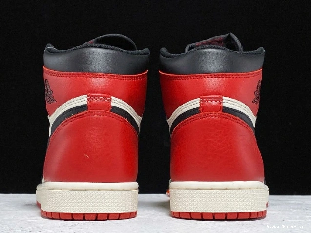 Retro High Bred OG Jordan Air 1 555088-610 Toe 0802